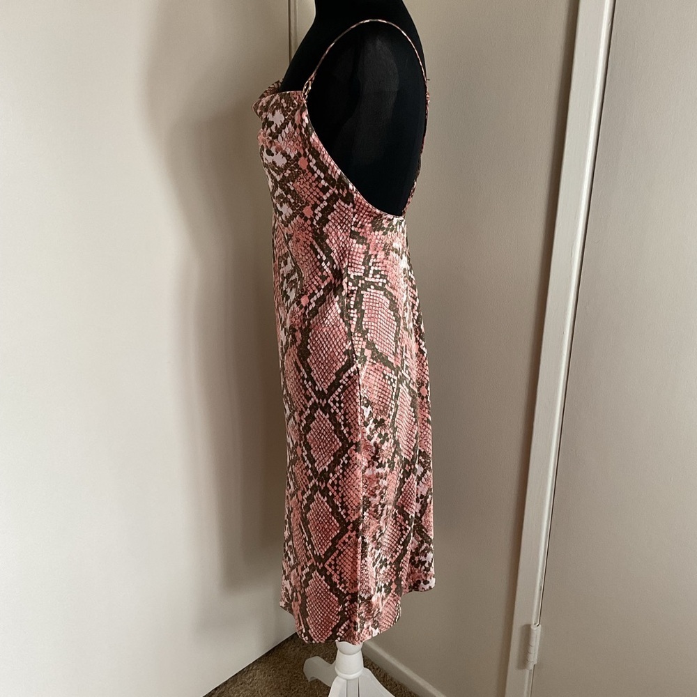 Victoria’s Secret Pink Brown Snake Print Spaghetti Strap Sundress Size S - Picture 8 of 9